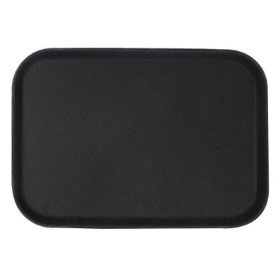 Rectangle Non-Slip Serving Tray - 66cm x 45.5cm - Black