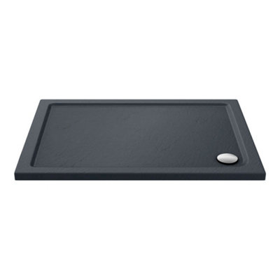 Rectangle Resin Stone Shower Tray Anthracite Finish 1000x760mm