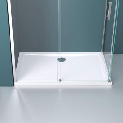 Rectangle Resin Stone Shower Tray White Finish 1600 x 760 mm