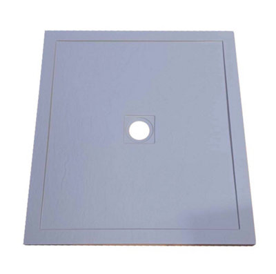 Rectangle Shower Tray 1000x900mm Gray Light Finish