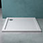 Rectangle Shower Tray 1200x700mm Stone Resin White Finish