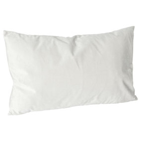 Rectangle Velvet Cushion - 60cm x 40cm - Cream