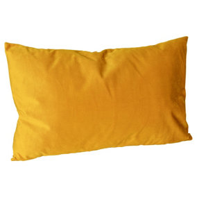Rectangle Velvet Cushion - 60cm x 40cm - Yellow