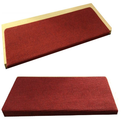 Rectangular 15 Pcs Carpet Stair Treads Floor Mat Protection Cover Step ...