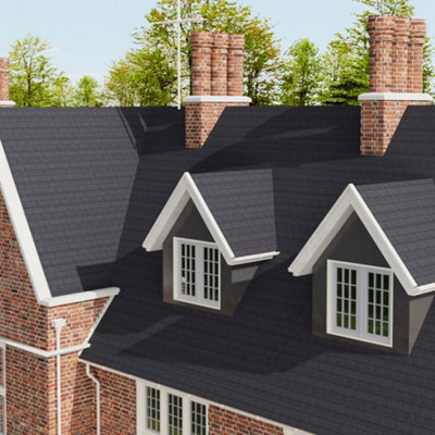 Rectangular 3 Tab Asphalt Shingles Durable Roofing Tiles for Homes ...