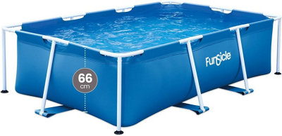 Rectangular Frame Pool, Large Swimming Pool Summer Waves, Quick & Easy ...