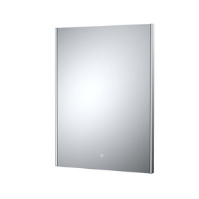 Rectangular LED Ambient Illuminated Touch Sensor Mirror with Demister, 800mm x 600mm - Chrome - Balterley