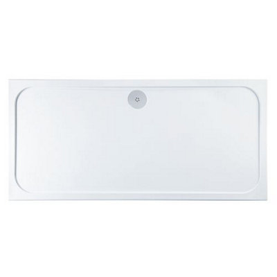 Rectangular Low Profile Anti Slip Shower Tray - 1700x800mm | DIY At B&Q