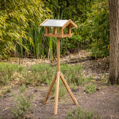Rectangular Oak Wooden Bird Table