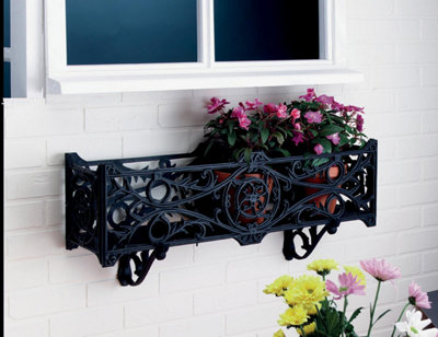 Rectangular Ornate Stratford Planter Window Box Plant Pots Indoor Outdoor G80