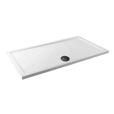 Rectangular Shower Tray 1700 x 800mm, White, Anti-Slip, 40mm Low ...