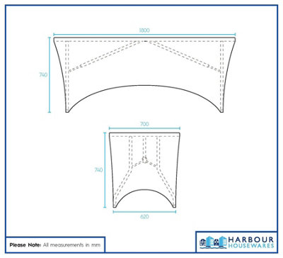Rectangular Spandex Fitted Tablecloths - 6ft (180cm) - White - 2x Elasticated Stretchy Table Cloth Cover