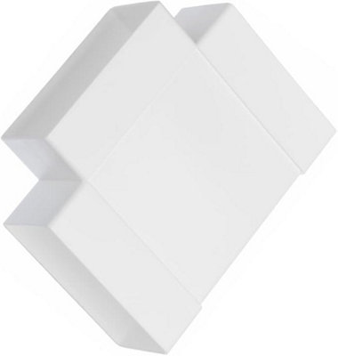 Rectangular T Piece PVC Connector 55mm x 110mm
