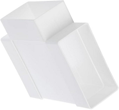 Rectangular T Piece PVC Connector 55mm x 110mm