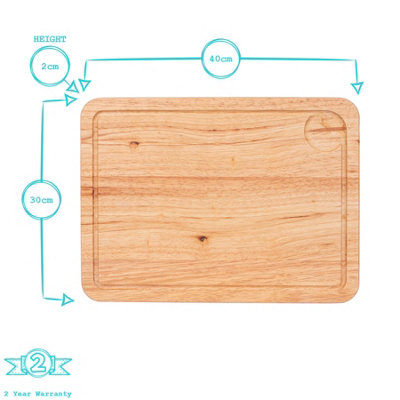 Rectangular Wooden Chopping Board - 40cm x 30cm
