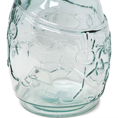 Recycled Glass Creative Entertaining Kitchen Dining Boy & Girl Decanter 1L