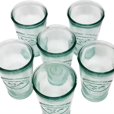 Recycled Glass Creative Entertaining Kitchen Dining Set of 6 Absolute Milk Tumblers 300ml