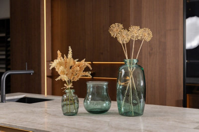 Recycled Glass Rimma Clear Home Décor Medium Teardrop Vase (H) 35cm