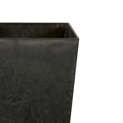 Recycled Outdoor Vase Ella black H70Cm D35Cm - 3