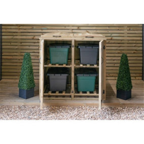 Recycling Bin Chest Store - 4x Boxes