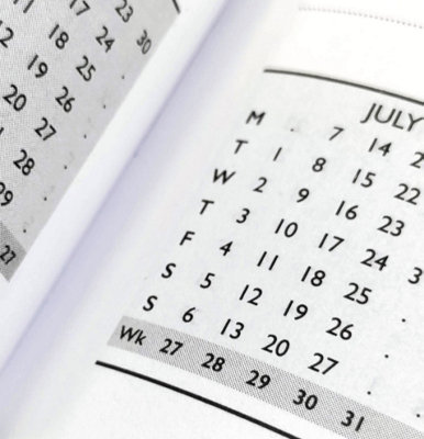 2026 A4 Week To View Diary Padded With Metal Corner PU Leatherette Cover Diary Full Year Case Bound Planner - UK