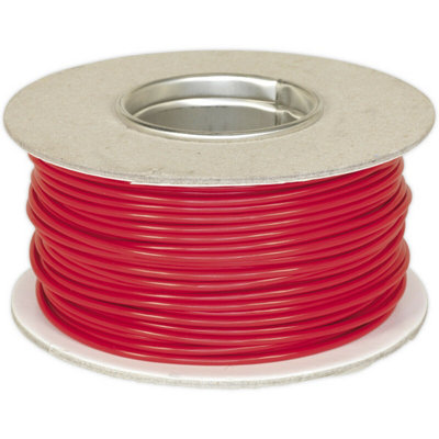 Red 25A Thin Wall Automotive Cable - 30m Reel - Single Core - RoHS Compliant