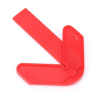 Red ABS Plastic Circular Center Finder Measuring Tool