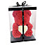 Red and White 40CM Artificial  Rose Teddy Bear Festivals Gift with Box and LED Light