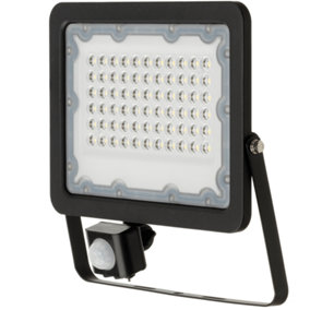 Red Arrow LED Floodlight 50W with PIR and Integrated LEDs
