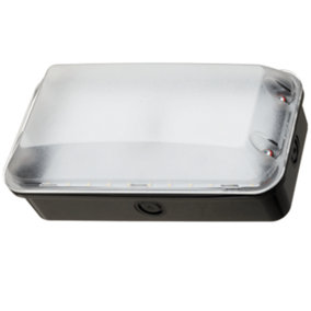 Red Arrow Site Bulkhead IP65 with Clear/Frost Diffuser: 110/240V 8W 5700K