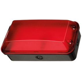 Red Arrow Site Bulkhead IP65 with Red Diffuser: 110/240V 8W 5700K