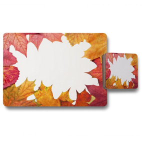 Red Autumn Border (Placemat & Coaster Set) / Default Title