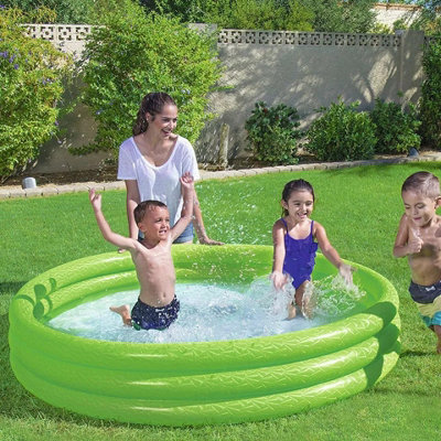 Red - Bestway Kids Inflatable Swimming Pool - 33x183x183 cm