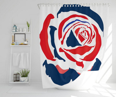 Red & Blue Rose Print (Shower Curtain) / Default Title Price Comparisons | Compare The Build