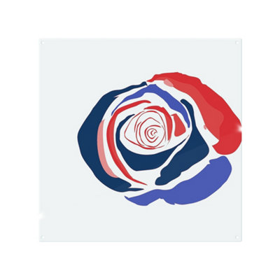 Red & Blue Rose Splash Back designer style
