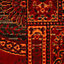 Red Brown Traditional Patchwork Living Room Rug 280x365cm