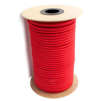 Red Bungee Cord - 20 m / 65 ft of 8 mm Bungee Rope, Shock Cord, Bungee ...