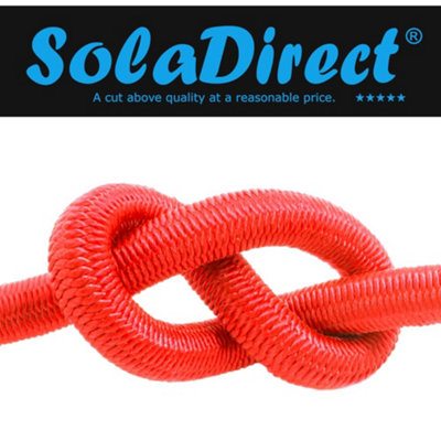 Red Bungee Cord - 5 m / 16 ft of 6 mm Bungee Rope, Shock Cord, Bungee ...