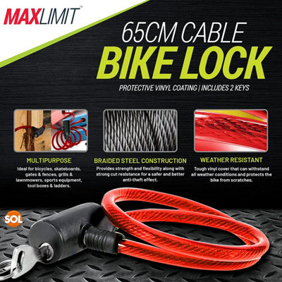 Red sales bike lock