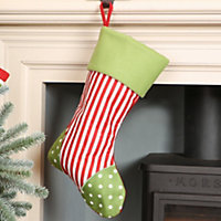 Red Candy Stripes Xmas Tree Decoration Christmas Gift Bag Christmas Stocking