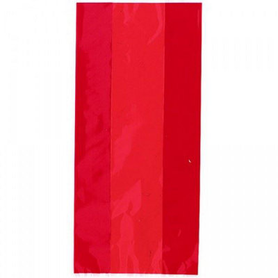 Red Cellophane Party Loot Bags with tie, pack of 30 Price Comparisons | Compare The Build