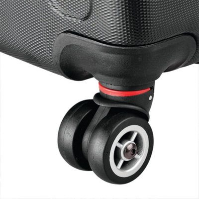 Red Circle Pattern Suitcase - Small