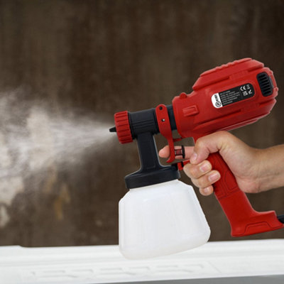 Red Coated Electric Paint Sprayer with 4 Nozzles 1000W