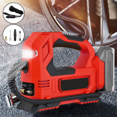Red Cordless Car Tyre Inflator Pump Air Compressor Body Only For Makita ...
