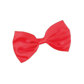 Red Dickie Bow Tie Fancy Dress Party Accessories Shiny Satin Pre Tiedschool Play Accessory Wedding Party