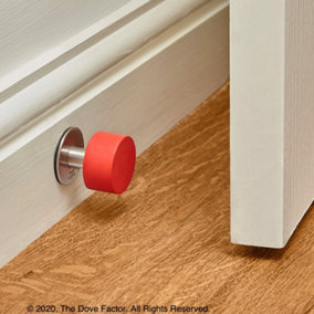 Red Door Stop With 3m Adhesive By The Dove Factor™ (2 Pcs)