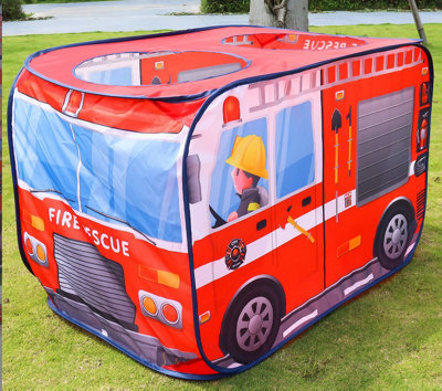 Red Fire Truck Children's Play Tent