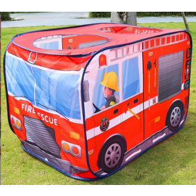 Red Fire Truck Children's Play Tent