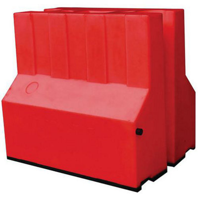 Red Floodstop Barrier Self-Filling Modular Unit - 900mm High