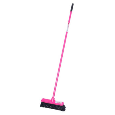 Red Gorilla 30cm Wide Head Broom with Scraper - Anti-Clog, Wet & Dry Use